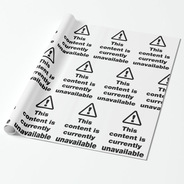 ⚠ Innehåll är för närvarande inte tillgängligt Presentpapper (Utrullad)