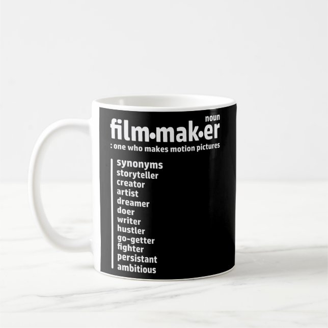 Innehåll Creator Filmmaker Social Media Kaffemugg (Vänster)