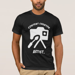 Innehåll Creator. Konstnär. YouTuber & Kreativ Fil T Shirt