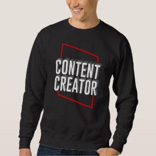 Innehåll Creator Vlogger Bloggare Influencer Podca Lång Ärmad Tröja