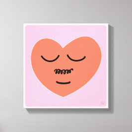 Innehåll Heart - med kräftvärk Canvastryck