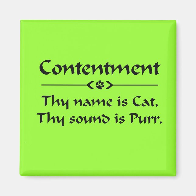 Innehåll namn är katt magnet (Framsidan)