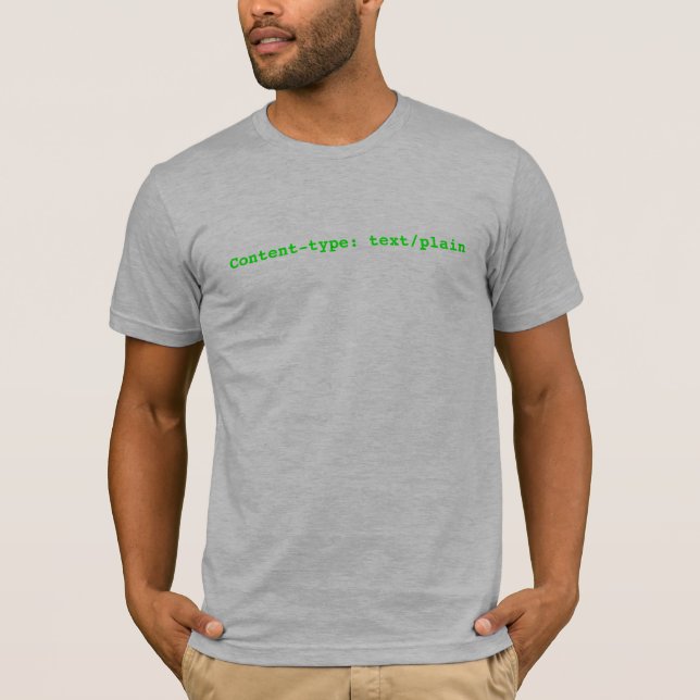 Innehåll-typ: text/vanligt t-shirt (Framsida)