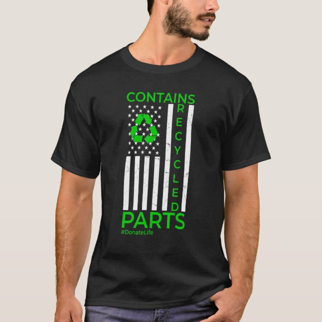 Innehåller återvunna delar Organtransplantation Nj T Shirt (Framsida)