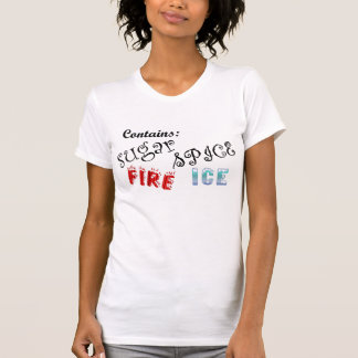 Innehåller avfyrar och is t-shirt