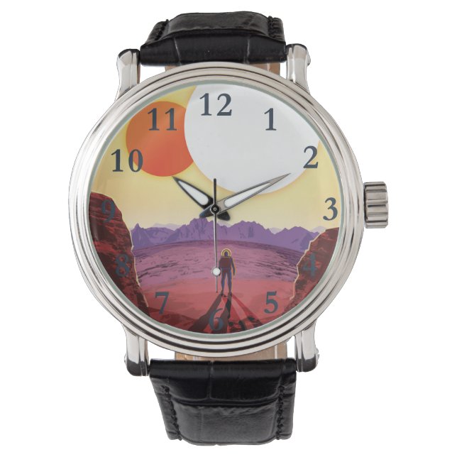 Innehåller utrymmesresmål Planet Äventyr Armbandsur (Framsida)