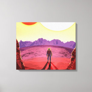 Innehåller utrymmesresmål Planet Äventyr Canvastryck