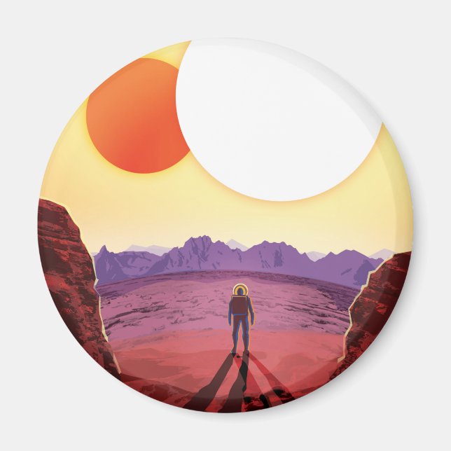 Innehåller utrymmesresmål Planet Äventyr Magnet (Framsidan)
