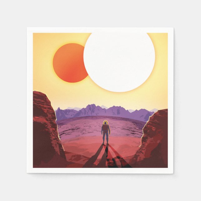 Innehåller utrymmesresmål Planet Äventyr Pappersservett (Framsidan)