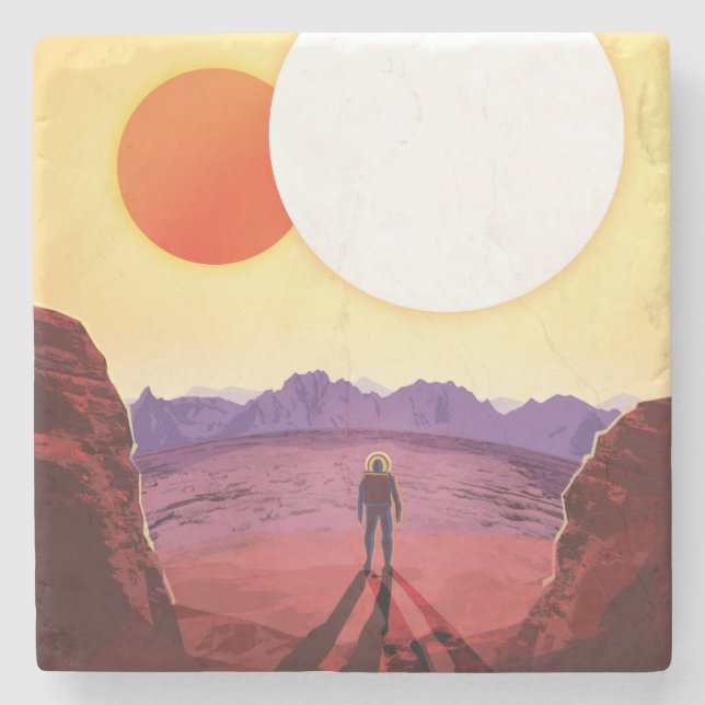 Innehåller utrymmesresmål Planet Äventyr Stenunderlägg (Framsidan)