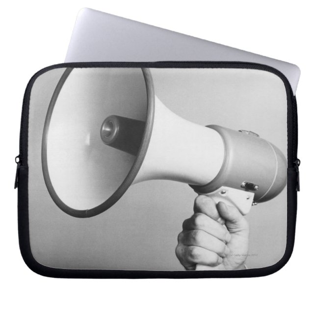 Innehav räcker laptop sleeve (Framsidan)