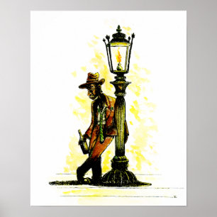 Innehav upp lampan postar poster