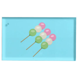 Innehavare av Animo Blue Pastel Dango Table Card Bordskorthållare