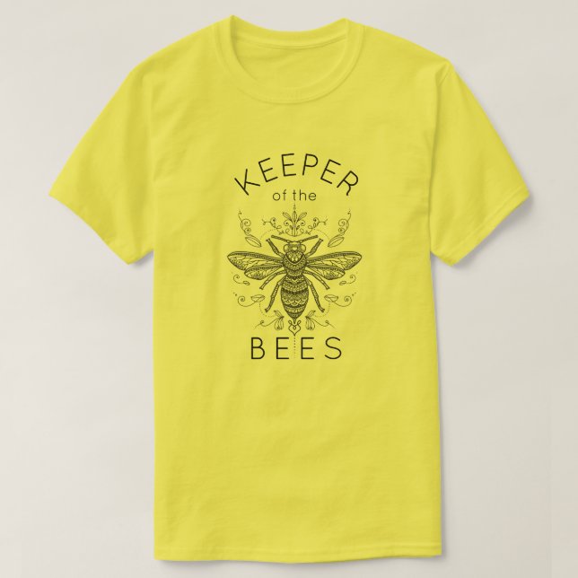 Innehavare av bin Finare Black Bee T Shirt (Design framsida)