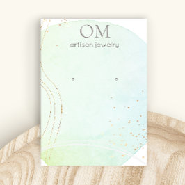 Innehavare av blåfärgad Visning för  av Abstrakt Visitkort