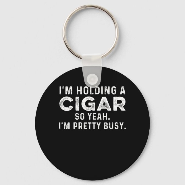 Innehavare av cigarrrökare Humidor Tobacco Cigars  Nyckelring (Framsida)