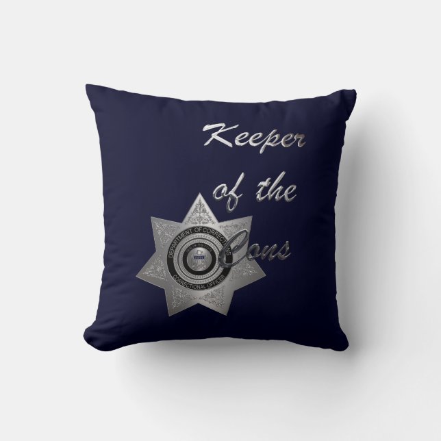Innehavare av Cons C.O-officer Pillow Silver Kudde (Framsida)