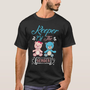 Innehavare av Gender Björn i blå och rosa party T Shirt