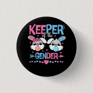 Innehavare av Gender Boy eller Girl Påskhare Gend Knapp