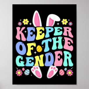Innehavare av Gender Boy eller Girl Påskhare Gend Poster
