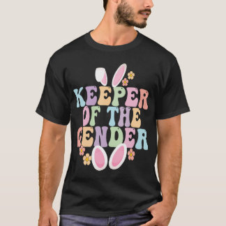 Innehavare av Gender Boy eller Girl Påskhare Gend T Shirt
