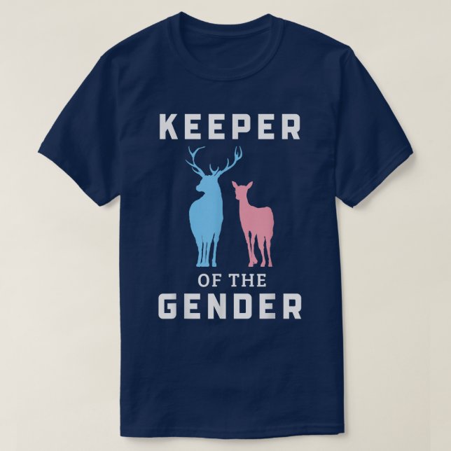 Innehavare av Gender Buck eller Doe Gender-visning T Shirt (Design framsida)