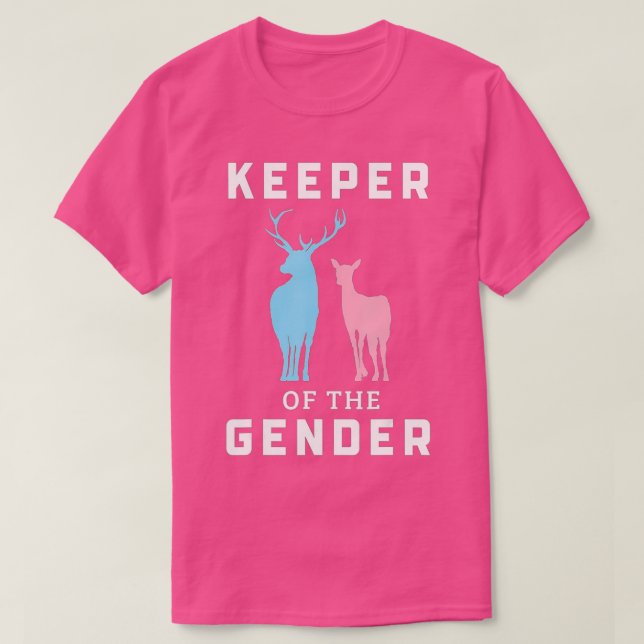 Innehavare av Gender Buck eller Doe Gender-visning T Shirt (Design framsida)