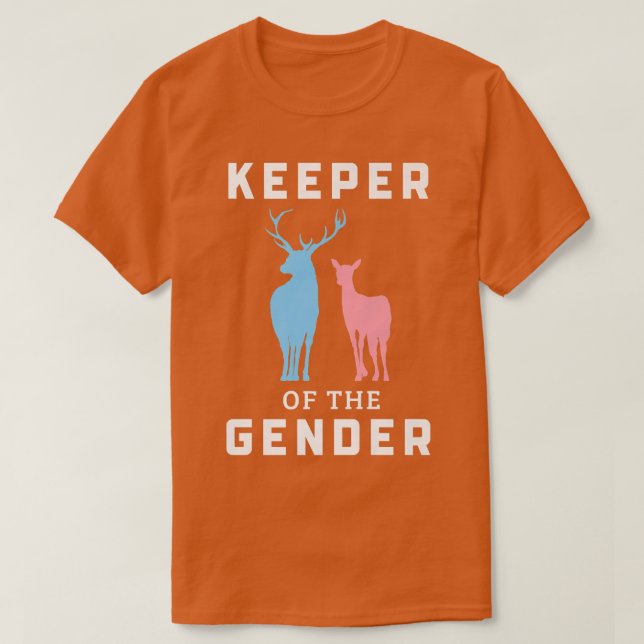 Innehavare av Gender Buck eller Doe Gender-visning T Shirt (Design framsida)