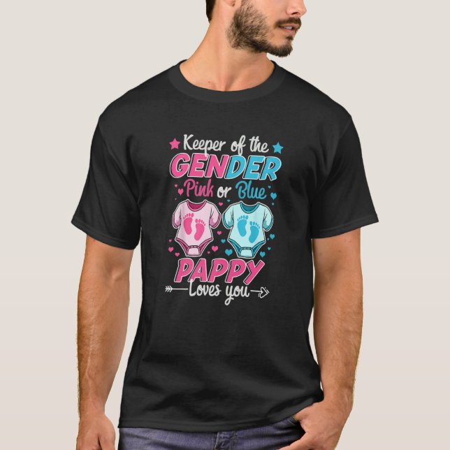Innehavare av Gender för att visa Rosa eller blått T Shirt (Framsida)