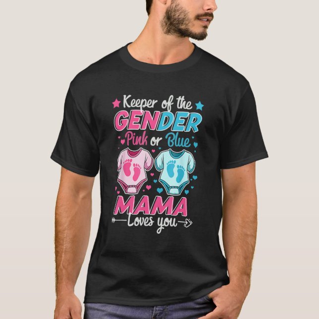 Innehavare av Gender för att visa Rosa eller blått T Shirt (Framsida)