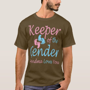 Innehavare av Gender Grandma Gender Reveal Party T Shirt