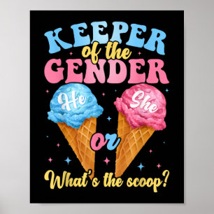 Innehavare av Gender Ice Cream Whings the Scoop Ge Poster