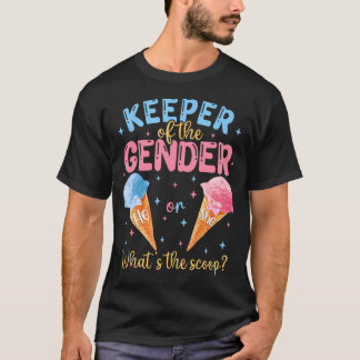 Innehavare av Gender Ice Cream Whings the Scoop Ge T Shirt
