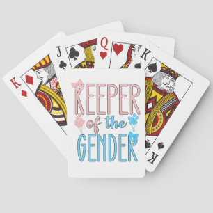 Innehavare av Gender Reveal Boy Girl Rosa Blue Casinokort