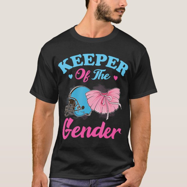 Innehavare av Gender Touchdowns Tutu Gender-visnin T Shirt (Framsida)