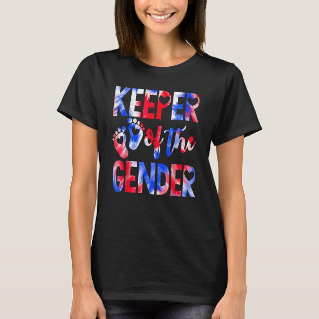 Innehavare av Genderna 4:e juli Baby Gender Revea T Shirt (Framsida)