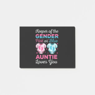 Innehavare av Genderna Auntie Kärlek du Baby Post-it Block