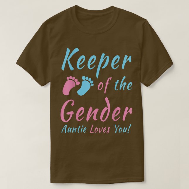 Innehavare av Genderna Auntie Kärlek You Gender Re T Shirt (Design framsida)