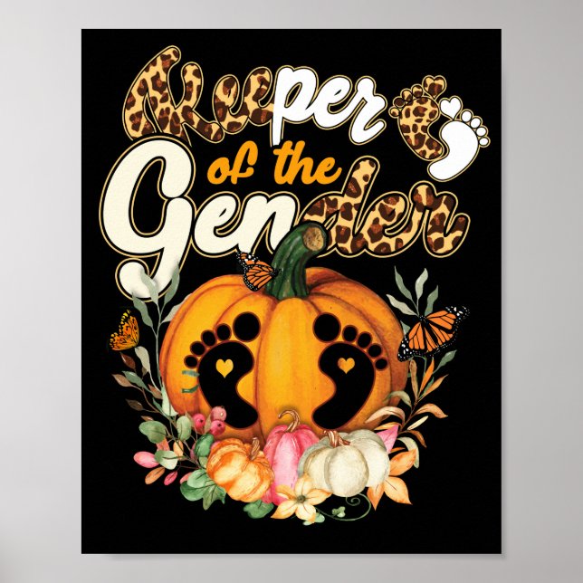 Innehavare av Genderna Baby Halloween fest Poster (Framsidan)