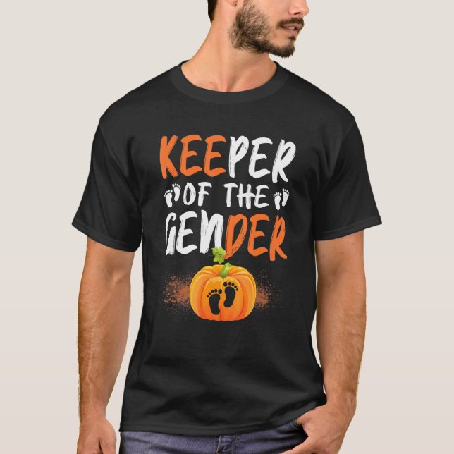 Innehavare av Genderna Baby Halloween fest T Shirt (Framsida)