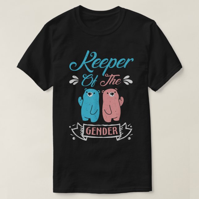 Innehavare av Genderna Bärgbollar i blått och rosa T Shirt (Design framsida)
