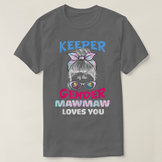 Innehavare av Genderna Mawmaw Kärlek Du Gender Rev T Shirt (Design framsida)