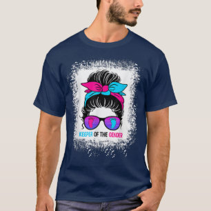 Innehavare av Genderna Reveal Messy Bun Baby Annou T Shirt
