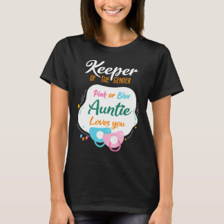 Innehavare av Gendernas Rosa eller Blå Auntie-Kärl T Shirt