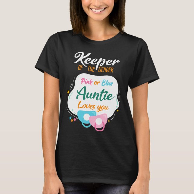 Innehavare av Gendernas Rosa eller Blå Auntie-Kärl T Shirt (Framsida)
