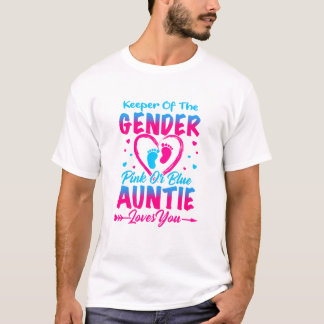 Innehavare av Gendernas Rosa eller Blå Auntie-Kärl T Shirt