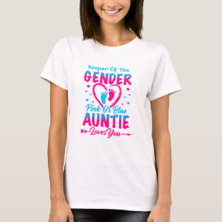 Innehavare av Gendernas Rosa eller Blå Auntie-Kärl T Shirt