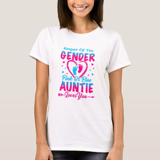 Innehavare av Gendernas Rosa eller Blå Auntie-Kärl T Shirt (Framsida)