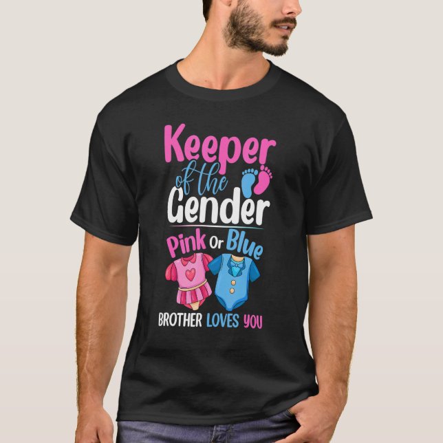 Innehavare av Gendernas Rosa eller Kärlek med blå  T Shirt (Framsida)