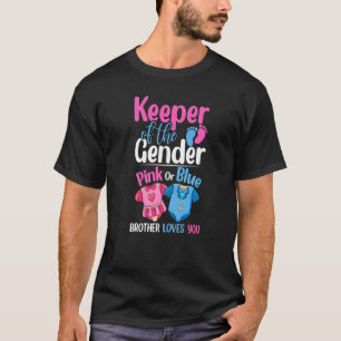 Innehavare av Gendernas Rosa eller Kärlek med blå T Shirt